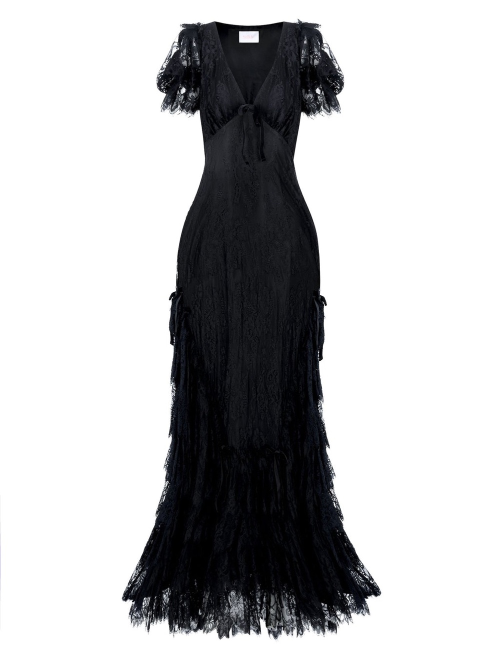 Selkie Caviar Lace Gatsby Slip Dress 5x NWT - Picture 4 of 5
